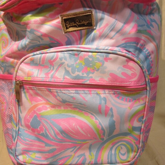 RARE COLOR LILLY PULITZER ROLLING CASE W/HANDLE & WHEELS CARRY ON - Picture 3 of 9